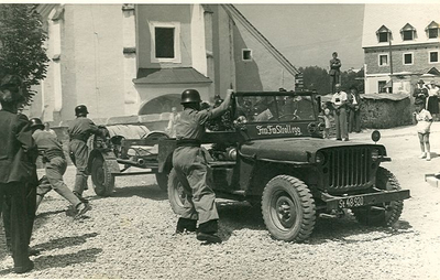 Erstes Kraftfahrzeug der Feuerwehr Strallegg - Jeep