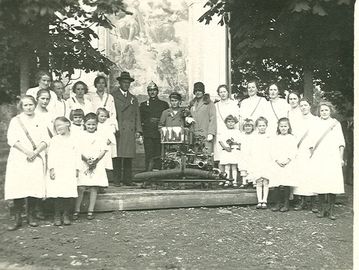 Weihe der ersten Motorspritze 1928