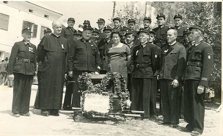 Weihe der zweiten Motorspritze am 20. Juli 1958