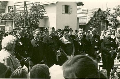 Weihe der zweiten Motorspritze am 20. Juli 1958