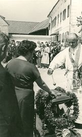 Weihe der zweiten Motorspritze am 20. Juli 1958