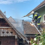 Gartenhütten Brand in Gschaid am 7. August 2024 