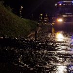 Murenabgang auf der B72 am 17.08.2024